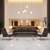 Maya Riviera - Espresso Upholstered Sofa | Architectural Fabrics