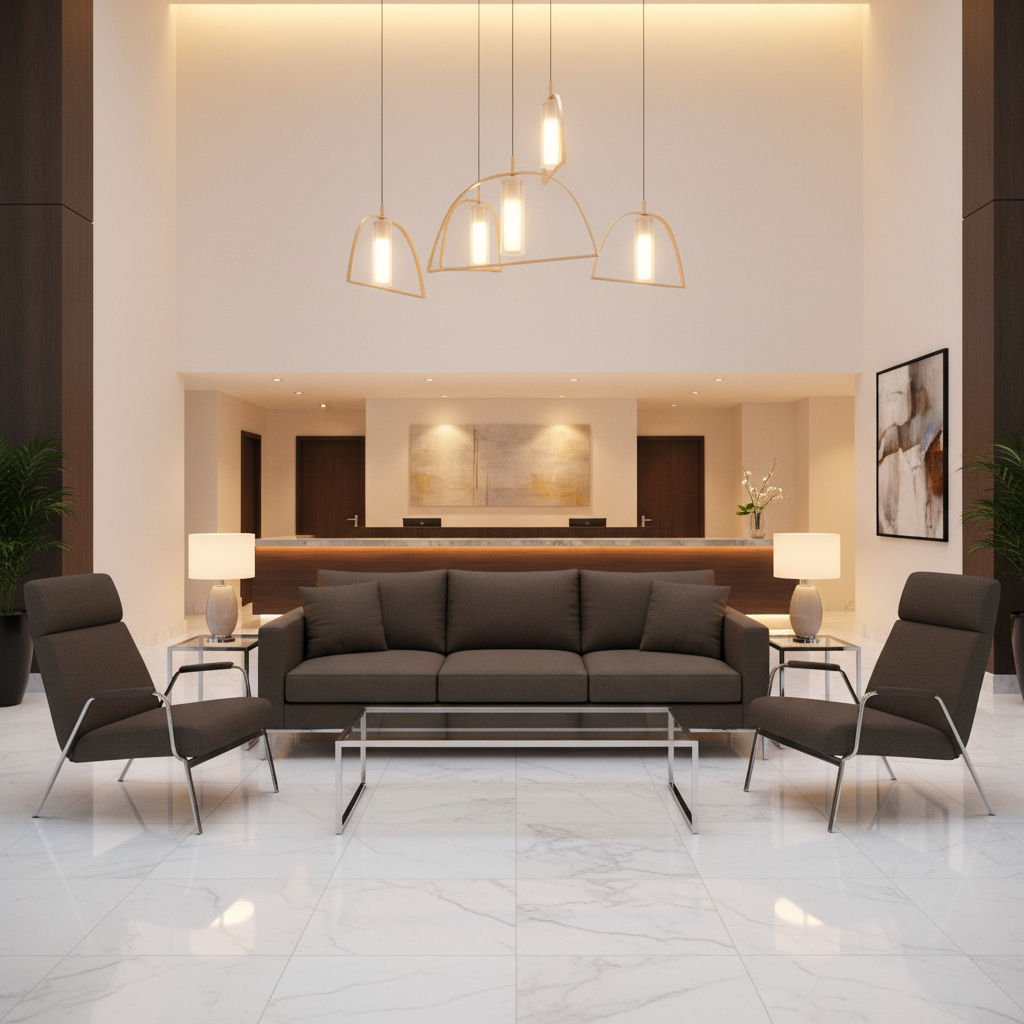Maya Riviera - Espresso Upholstered Sofa | Architectural Fabrics