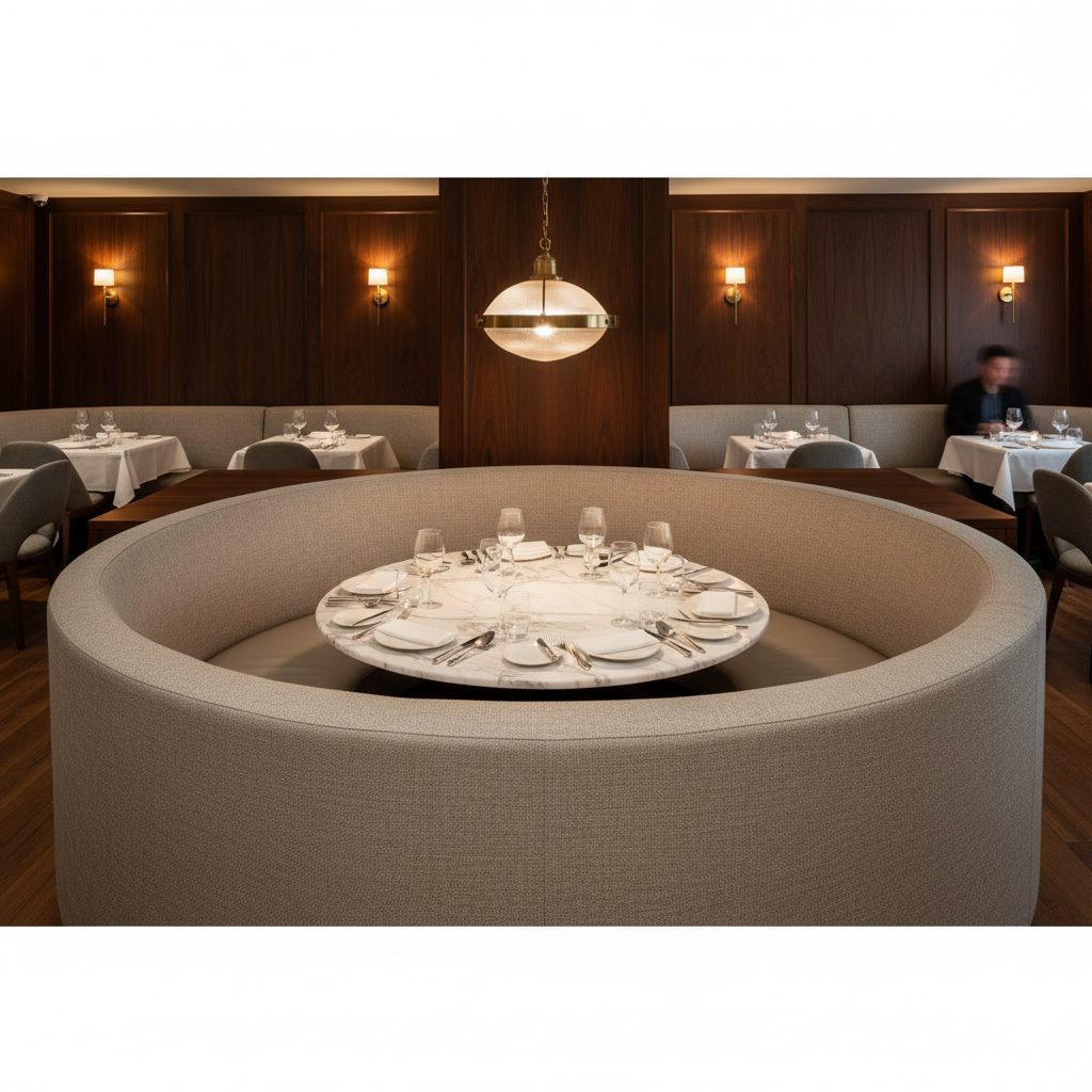 Quintana Bay - Shell Upholstered Banquette | Architectural Fabrics