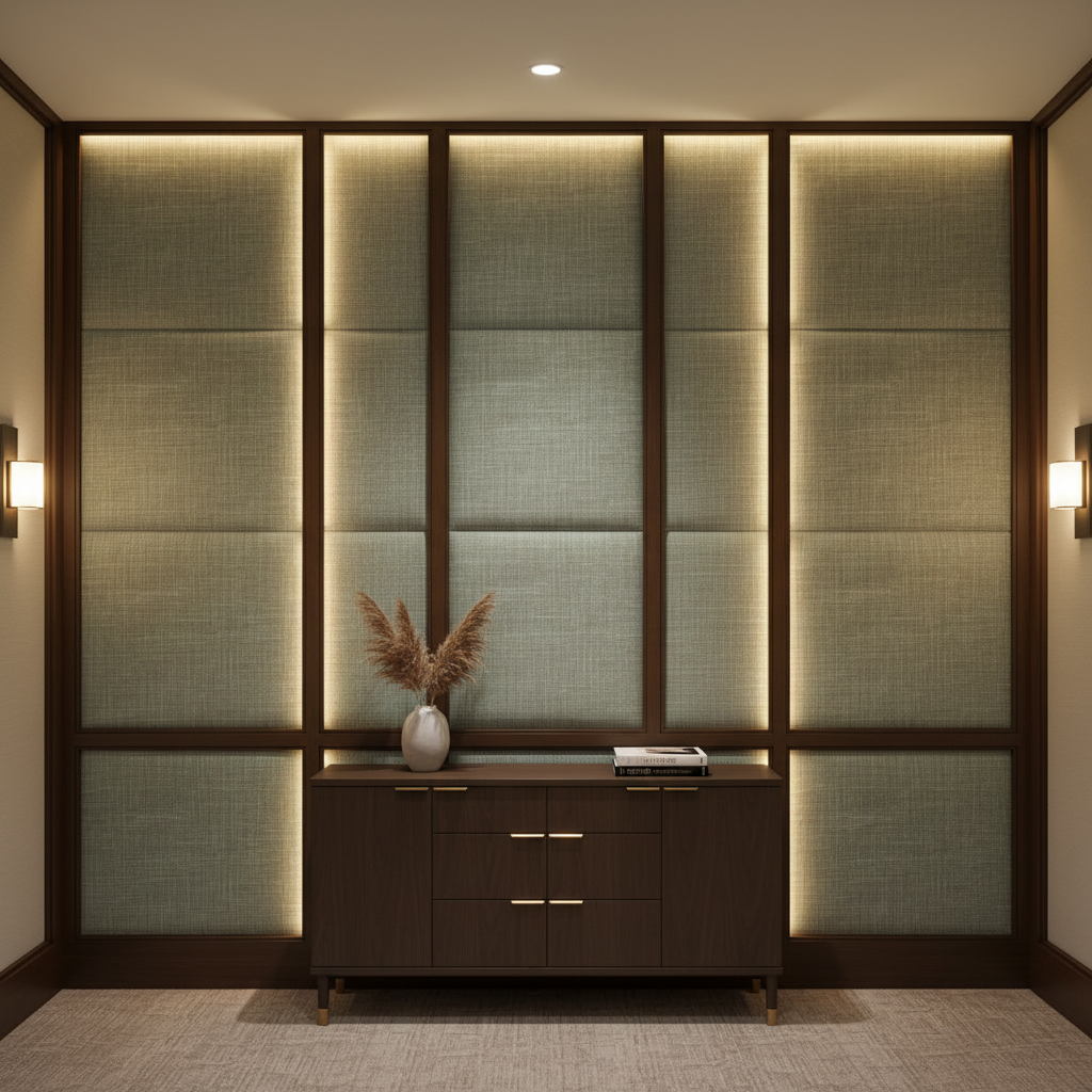 Rincon - Frost Upholstered Wall Panel | Architectural Fabrics