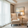 Aarden - Oatmeal Silicone Hybrid Upholstered Chair | Architectural Fabrics