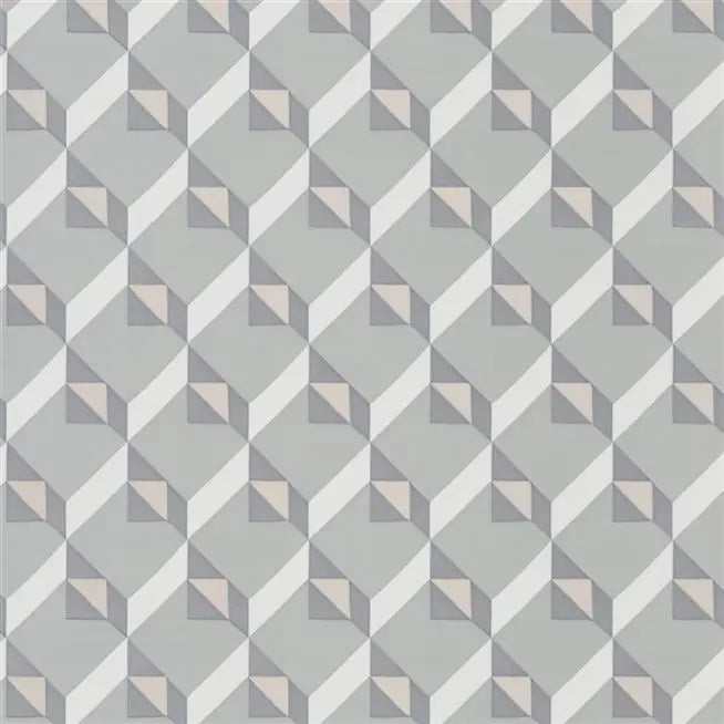 Dufrene Metallic 06 Zibc Grey Blue Wallpaper | Designer's Guild Europe