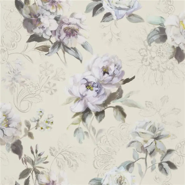 Victorine Large Scale Floral 01 Cream Wallpaper | Designer's Guild Europe