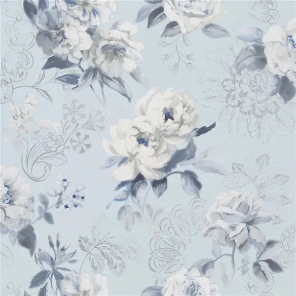 Victorine Large Scale Floral 03 Vanilla Wallpaper | Designer's Guild Europe