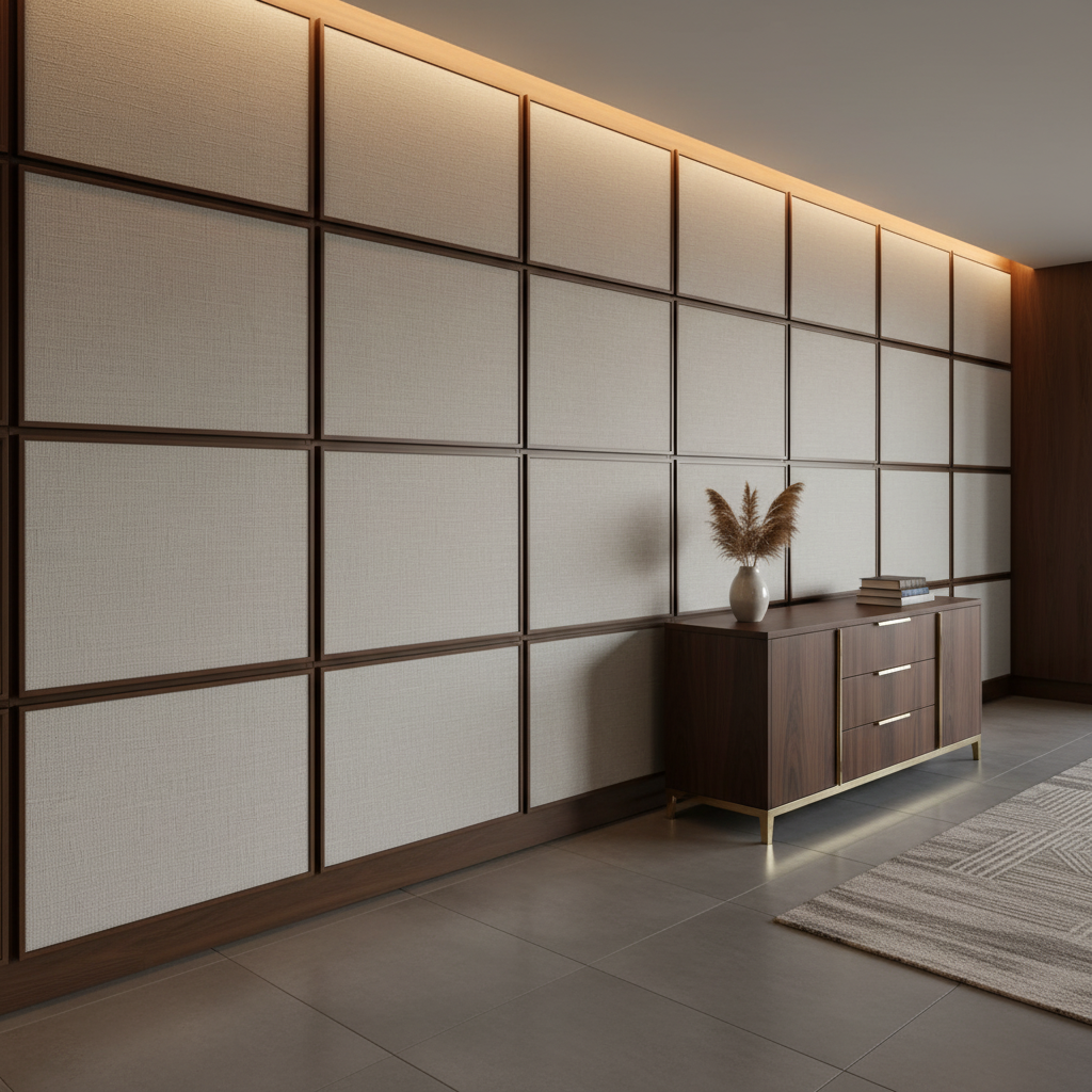 Turneffe - Snow Upholstered Wall Panel | Architectural Fabrics