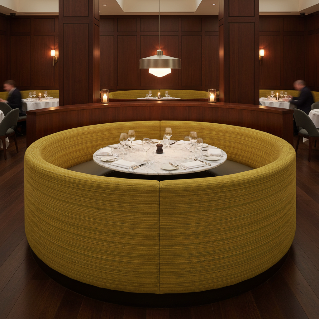 Montego - Lemongrass Upholstered Banquette | Architectural Fabrics