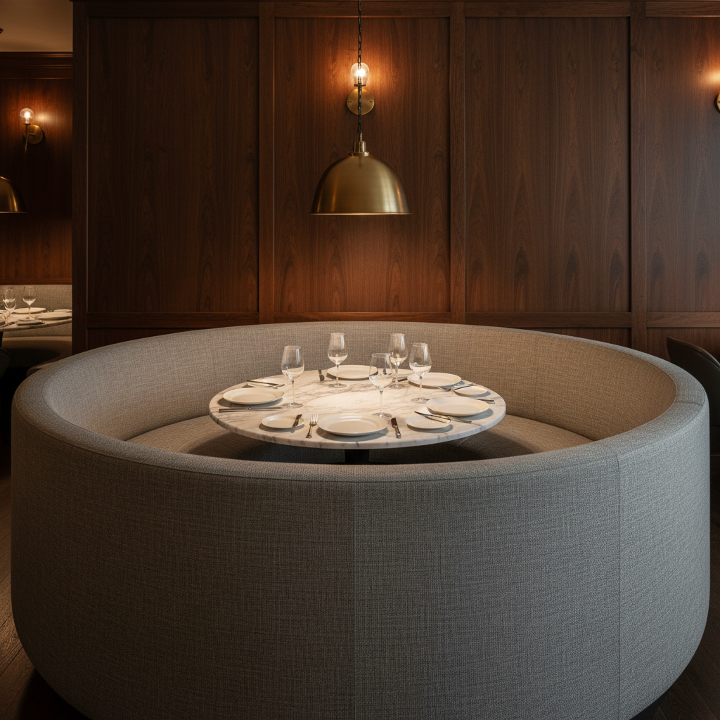 Turneffe - Alloy Upholstered Banquette | Architectural Fabrics
