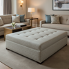 Steeple Reef - Haze Upholstered Ottoman | Architectural Fabrics