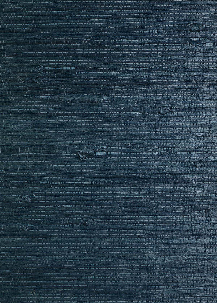 Nantucket Grasscloth Marine Blue Wallcovering | Phillipe Romano