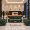 Crushed Velvet Texture Forest Green Upholstered Sofa | Architectural Fabrics