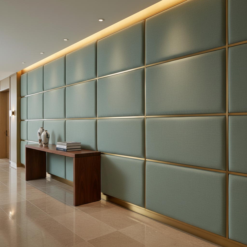 Soper Hole - Lagoon Upholstered Wall Panel | Architectural Fabrics