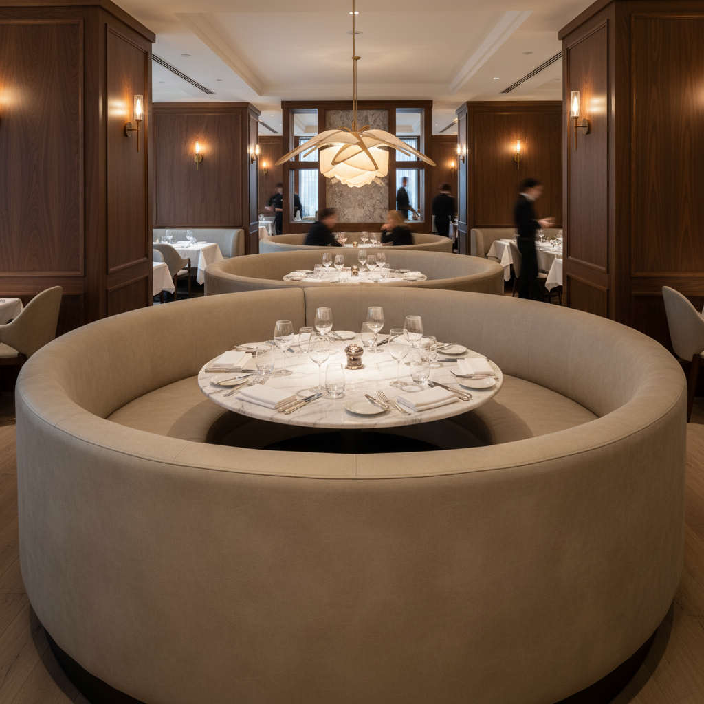 Maho Bay - Enoki Upholstered Banquette | Architectural Fabrics