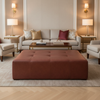 Kralendijk - Carmine Upholstered Ottoman | Architectural Fabrics