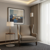 Subtle Textured Solid Muted Bronze Upholstered Chair | Architectural Fabrics