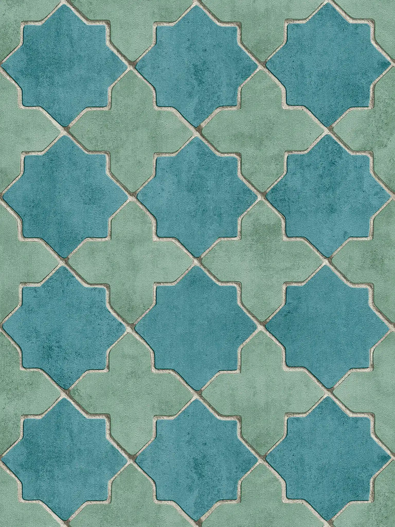 New Walls. Teal Wallcovering | AS Creation