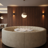 Runaway Bay - Greige Upholstered Banquette | Architectural Fabrics