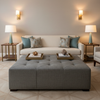 St. Eustatius - Storm Upholstered Ottoman | Architectural Fabrics