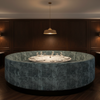 Turf Bay - Aqua Upholstered Banquette | Architectural Fabrics