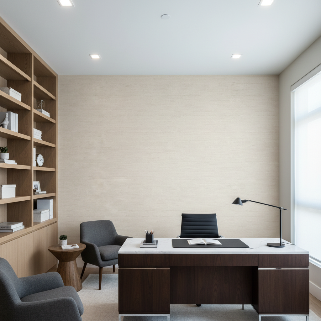 Marseilles Vinyl | Hollywood Wallcoverings - Corporate Office commercial room setting