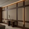 Fine Pebble Texture Muted Taupe Upholstered Wall Panel | Architectural Fabrics