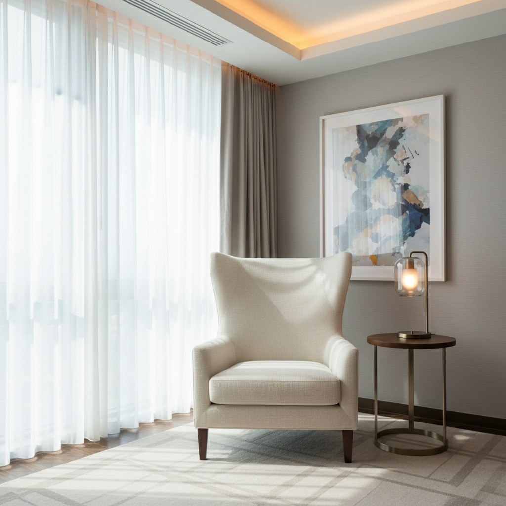 Peter Island - Dove Upholstered Chair | Architectural Fabrics