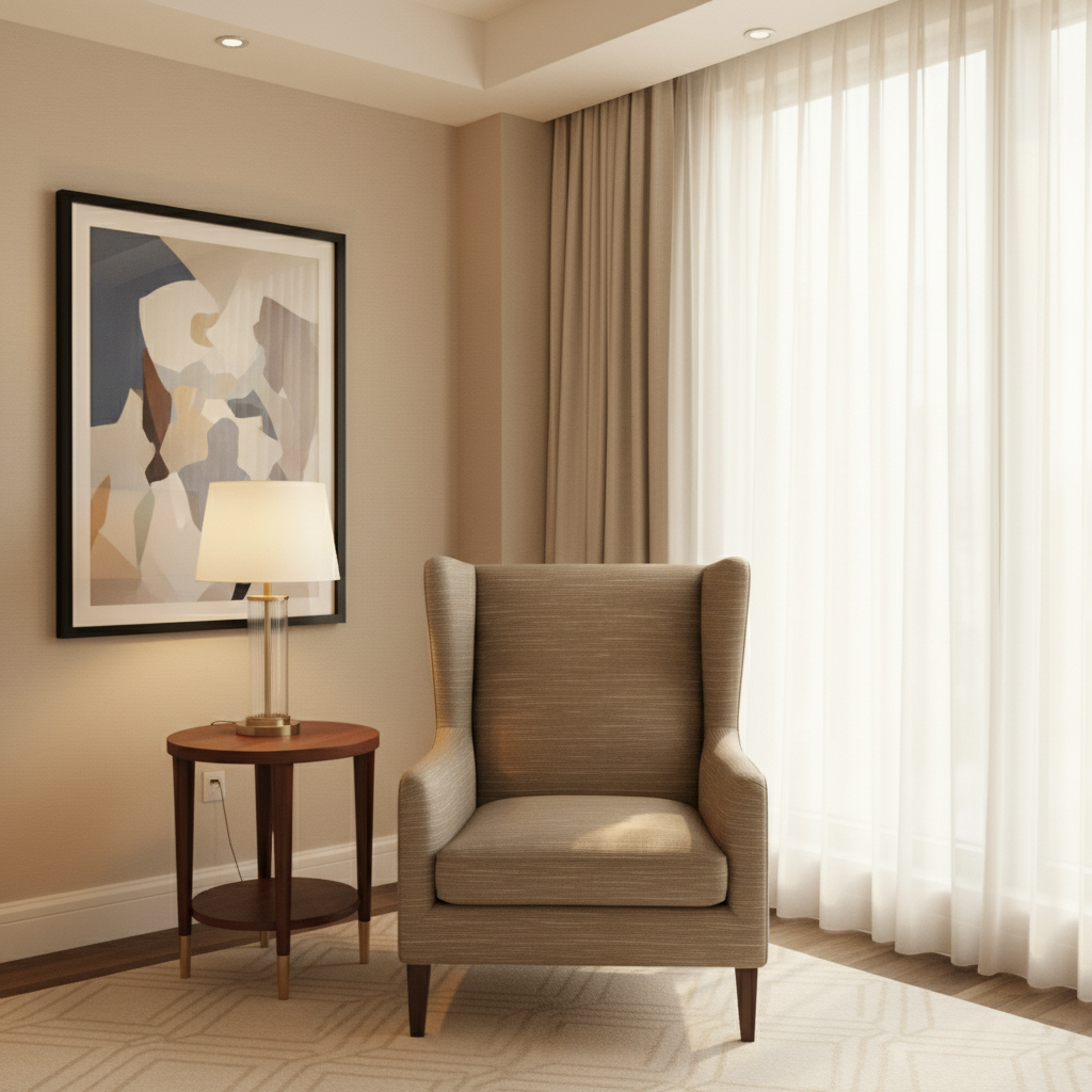 Tradewind Trace - Latte Upholstered Chair | Architectural Fabrics