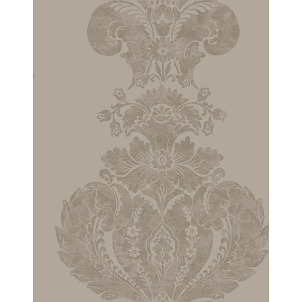 Baudelaire - Mole & Silver Beige By Cole & Son | Cole & Son Albemarle | Damask Wallcovering Print