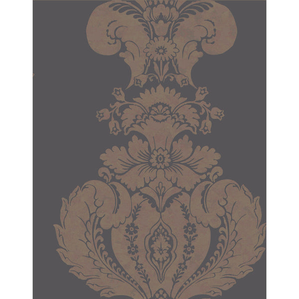 Baudelaire - Black And Bronze  By Cole & Son | Cole & Son Albemarle | Damask Wallcovering Print
