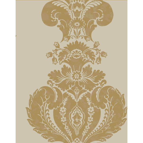 Baudelaire - Linen And Gold  By Cole & Son | Cole & Son Albemarle | Damask Wallcovering Print