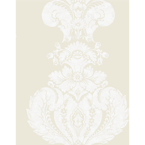 Baudelaire - White And Ivory  By Cole & Son | Cole & Son Albemarle | Damask Wallcovering Print