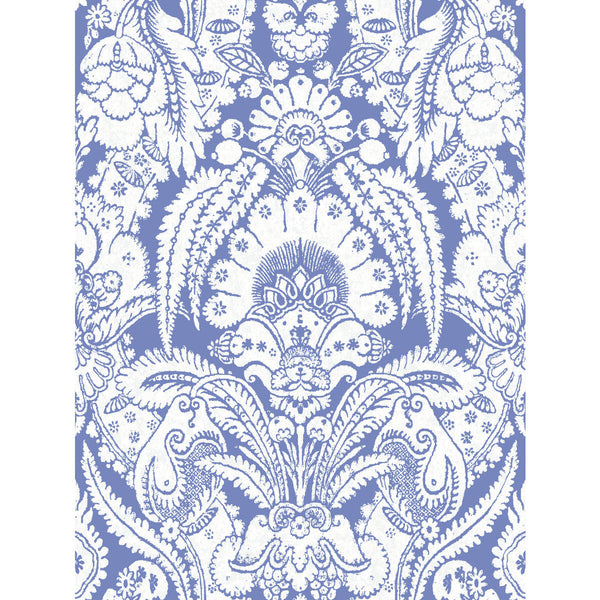 Chatterton - Blue And White  By Cole & Son | Cole & Son Albemarle | Damask Wallcovering Print