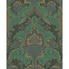 Aldwych - Green And Gold  By Cole & Son | Cole & Son Albemarle | Damask Wallcovering Print