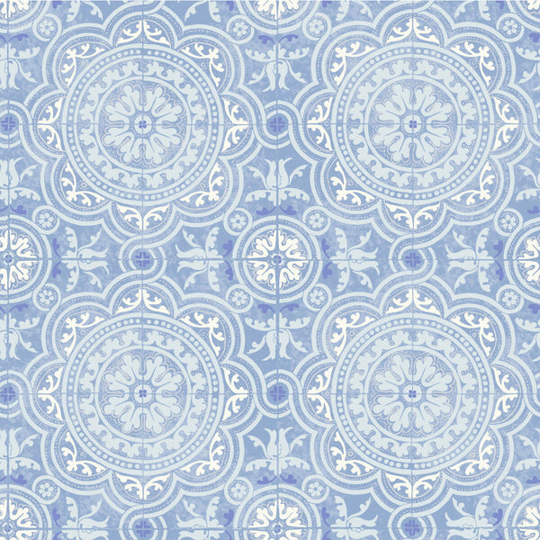 Piccadilly - Soft Blue  By Cole & Son | Cole & Son Albemarle | Geometric Wallcovering Print