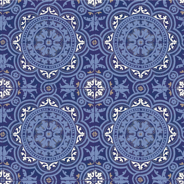 Piccadilly - Blue  By Cole & Son | Cole & Son Albemarle | Geometric Wallcovering Print