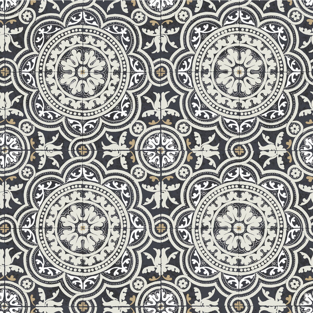 Piccadilly - Black And White  By Cole & Son | Cole & Son Albemarle | Geometric Wallcovering Print