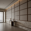 Maya Riviera - Silvergray Upholstered Wall Panel | Architectural Fabrics