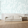 Nantucket Grasscloth Topaz Blue Wallcovering | Phillipe Romano room setting