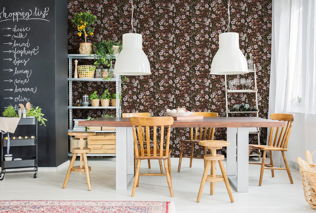 Floral Tapestry Mauve, Roll Vinyl