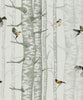 Birch Trees Olive, Roll Vinyl