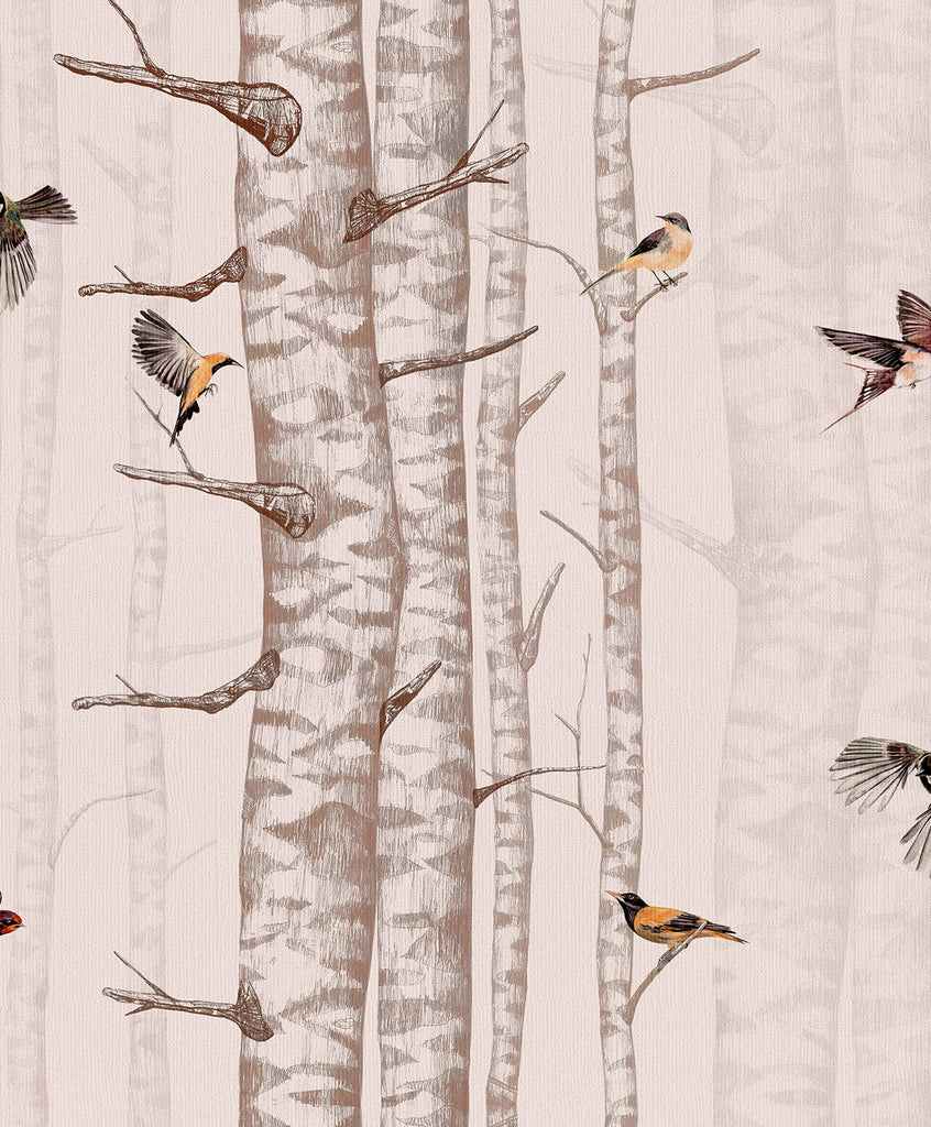 Birch Trees Pink, Roll Vinyl