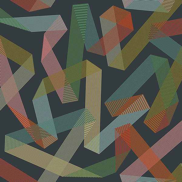 Ribbon, Navy Wallcoverings | Designtex