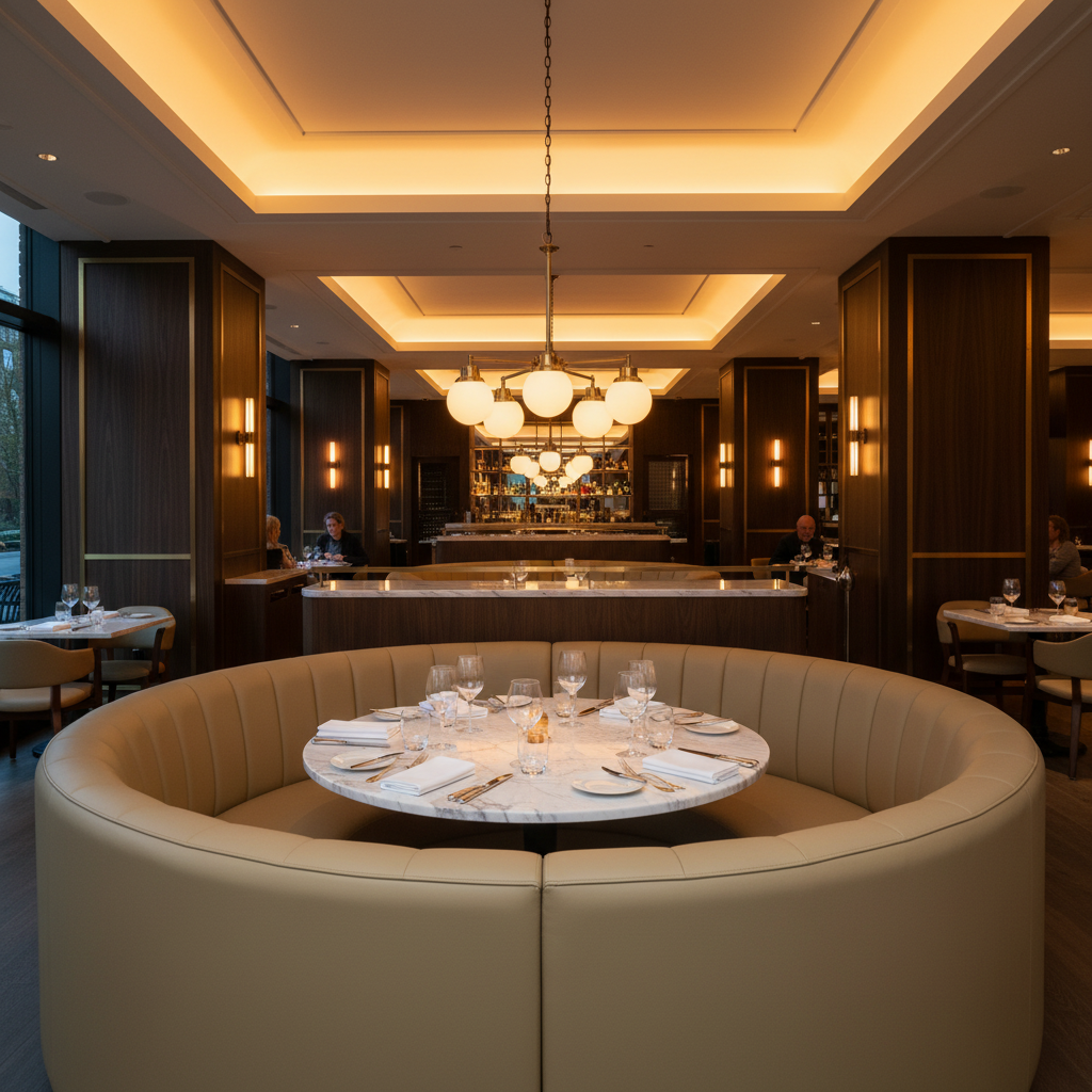 Luxury Cay - Martini Upholstered Banquette | Architectural Fabrics