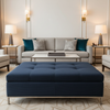 Aspect - Midnight Weave Performance Polyurethane Upholstered Ottoman | Architectural Fabrics