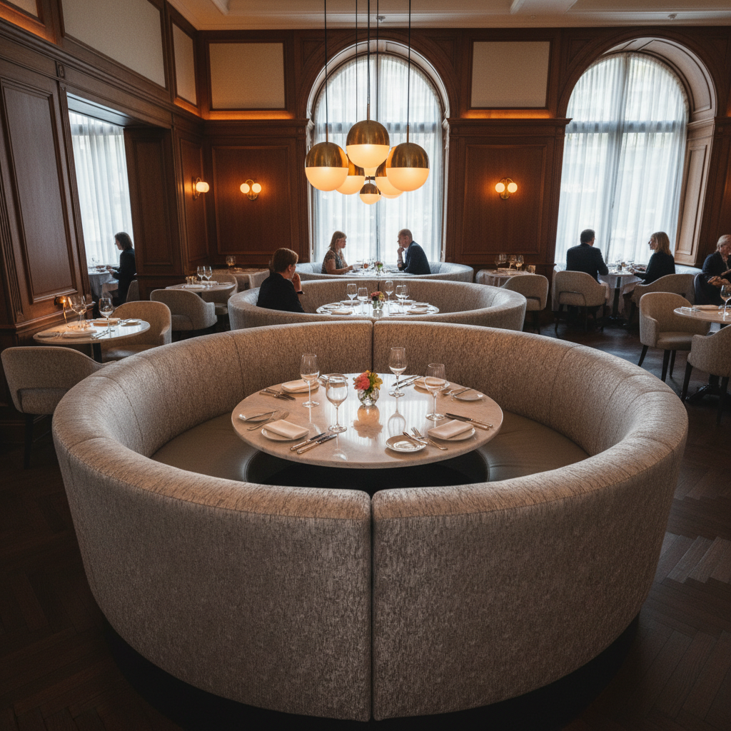 Dale City Harmonic Upholstered Banquette | Architectural Fabrics