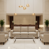 Subtle Linen Weave Soft Linen Upholstered Sofa | Architectural Fabrics