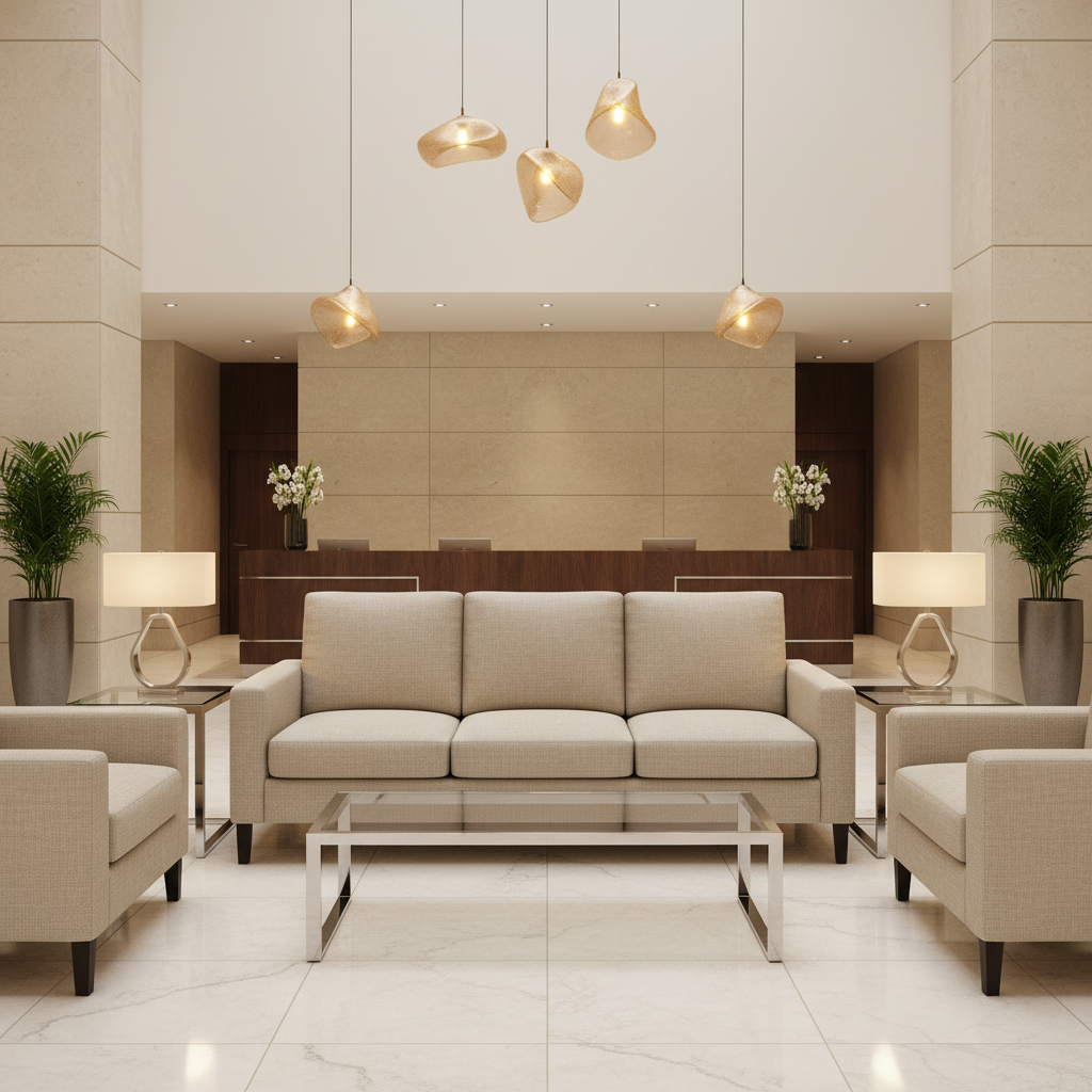 Subtle Linen Weave Soft Linen Upholstered Sofa | Architectural Fabrics