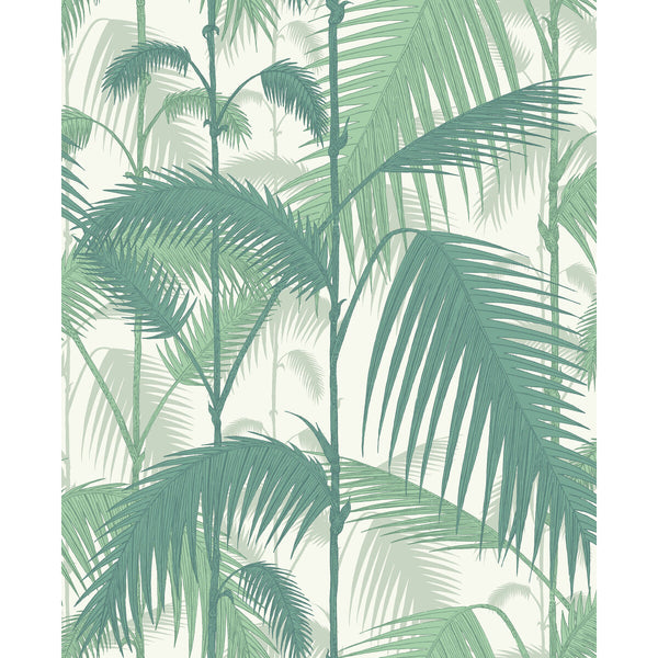 Palm Jungle - Teal & Viridian on Chalk | Cole & Son
