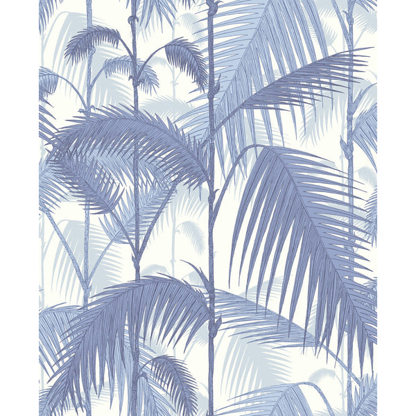 Palm Jungle - Blues/ White White By Cole & Son | Cole & Son Contemporary Restyled |Botanical & Floral  Wallcovering
