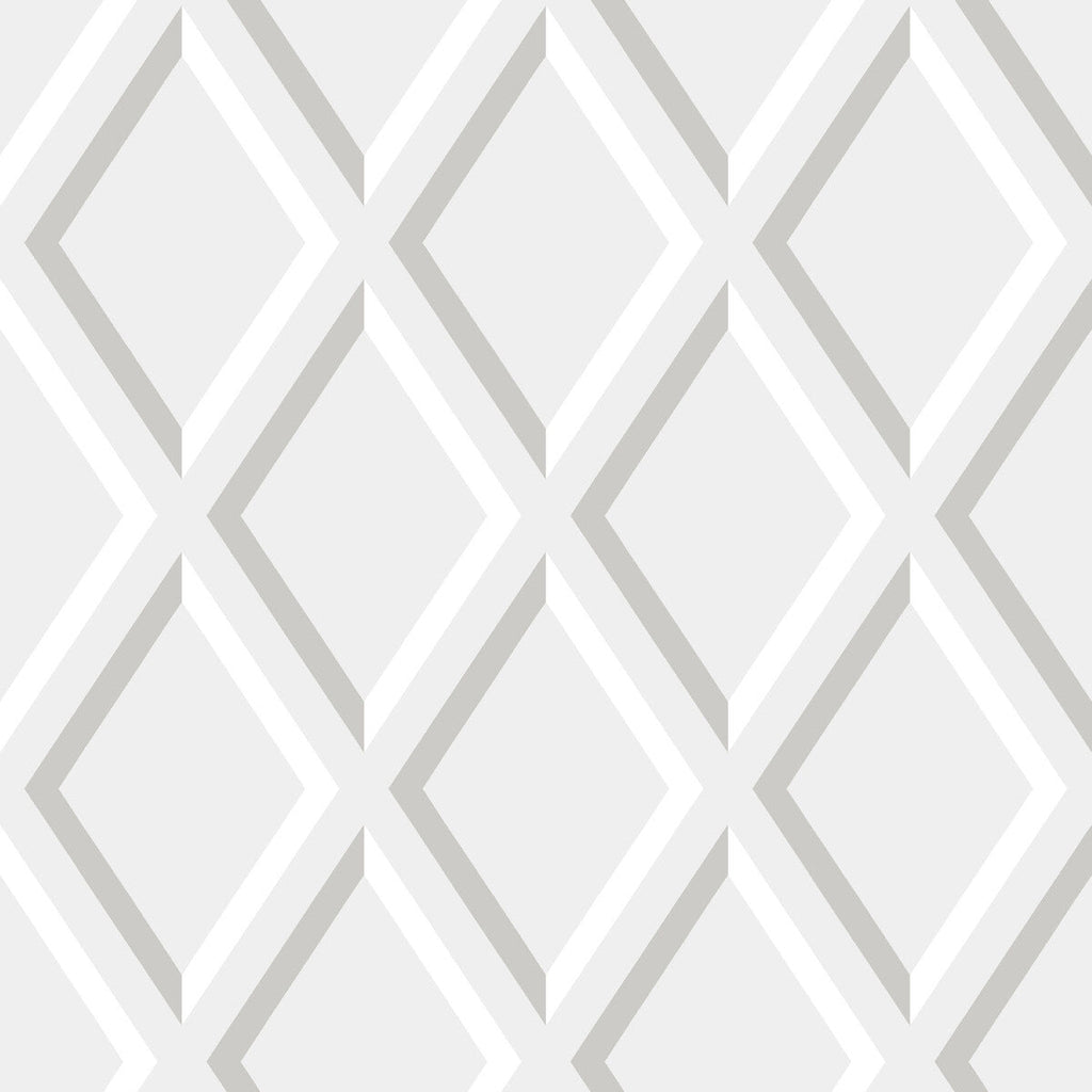 Pompeian - Lilac/Silver Grey By Cole & Son | Cole & Son Contemporary Restyled |Diamond Geometric Wallcovering Print