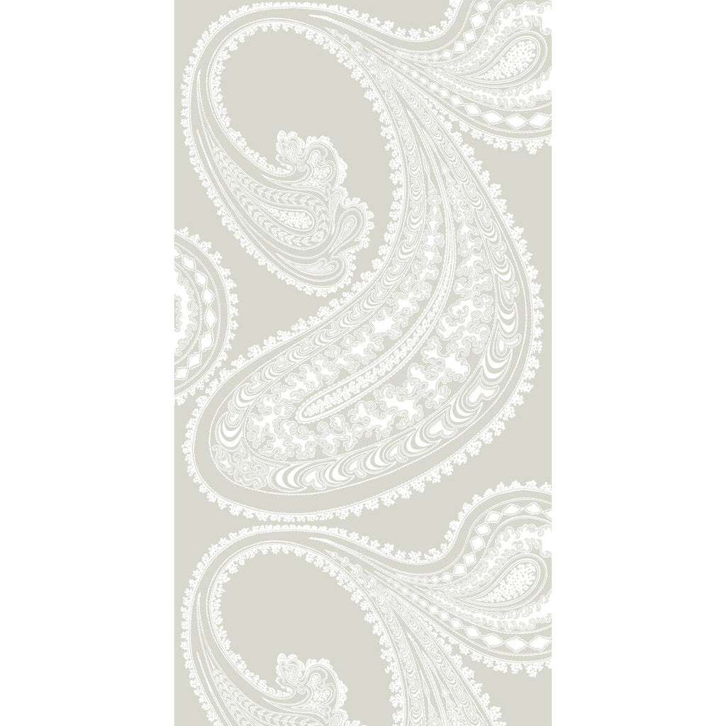 Rajapur - White/Linen Beige By Cole & Son | Cole & Son Contemporary Restyled | Paisley Wallcovering